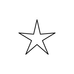 Obraz premium star line icon. Element of star icon for mobile concept and web apps. Thin line star icon can be used for web and mobile. Premium icon