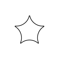 star line icon. Element of star icon for mobile concept and web apps. Thin line star icon can be used for web and mobile. Premium icon
