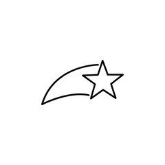 flying star line icon. Element of star icon for mobile concept and web apps. Thin line flying star icon can be used for web and mobile. Premium icon