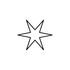 star line icon. Element of star icon for mobile concept and web apps. Thin line star icon can be used for web and mobile. Premium icon