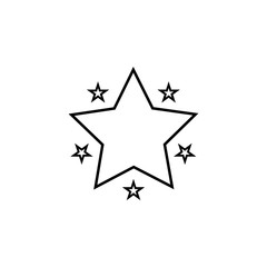 stars line icon. Element of star icon for mobile concept and web apps. Thin line stars icon can be used for web and mobile. Premium icon