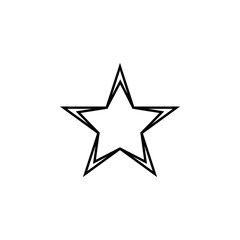 star line icon. Element of star icon for mobile concept and web apps. Thin line star icon can be used for web and mobile. Premium icon