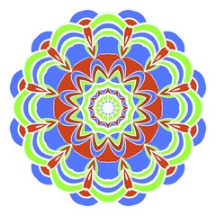 Decorative floral mandala. vector illustration. Tribal Ethnic Arabic, Indian, motif. for interior design, wallpaper, invitation
