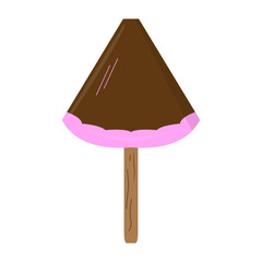 Isolated sweet popsicle icon