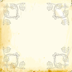 Vector baroque of vintage elements for design. 