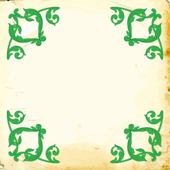 Vector baroque of vintage elements for design. 