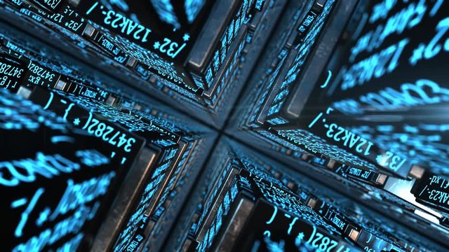 Blockchain bitcoin mining conceptual crypto currency digital encryption blocks