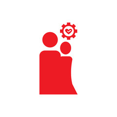Isolated business teamwork icon