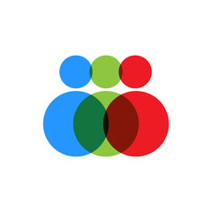 Isolated business teamwork icon
