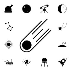 comet icon. Detailed set of Space icons. Premium quality graphic design sign. One of the collection icons for websites, web design, mobile app © rashadaliyev