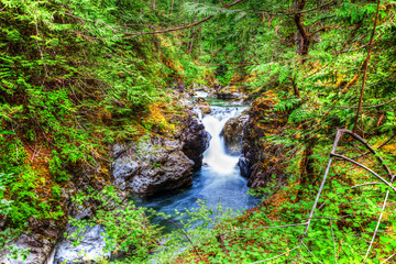 Little Qualicum Falls on Vancouver Island, Canada