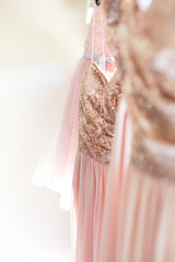 Blush Sequin Dresses