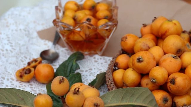 Loquat Fruits and Jam