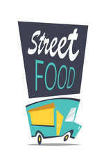 Street food.Cartoon vector illustration.
