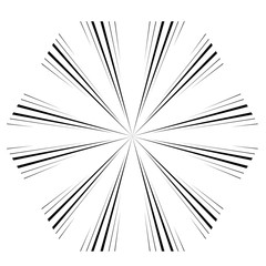 Obraz premium abstract Circular sparkle black rays explosion