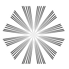 Obraz premium abstract Circular sparkle black rays explosion