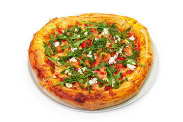 Tasty homemade Margherita Italian pizza