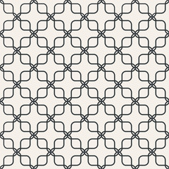 Square line weave seamless abstract pattern monochrome or two colors vector