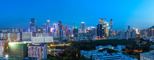 Fototapeta na wymiar Shenzhen Houhai skyline