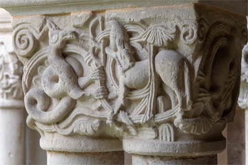 cloitre à Santillana del Mar au nord de l'Espagne