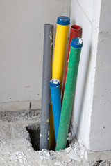 House under construction - Building a fuse box in a home