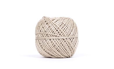 Small ball of rope isolated