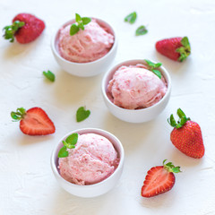 Strawberry ice cream