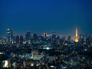 Fotobehang 東京の夜景 © taka