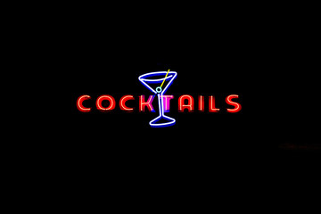 Neon Cocktails Sign