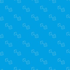 Barbell pattern vector seamless blue repeat for any use