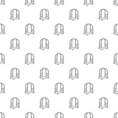 Cart in hotel pattern vector seamless repeating for any web design