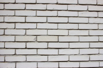 White bricks wall background