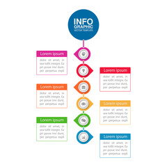 Vector infographic template for diagram, graph, presentation, chart, business concept with 6 options.