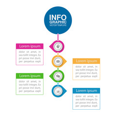 Vector infographic template for diagram, graph, presentation, chart, business concept with 4 options.