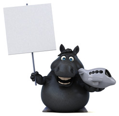 Fun horse - 3D Illustration