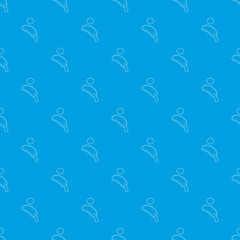 Tennis pattern vector seamless blue repeat for any use