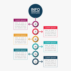 Vector infographic template for diagram, graph, presentation, chart, business concept with 6 options.
