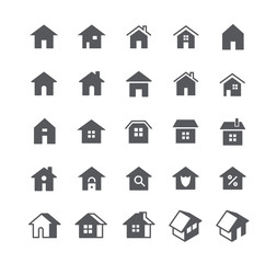 Simple flat high quality vector icon set,Various styles of home, logos, apps, wordpress, safety, security, real estate and more.48x48 Pixel Perfect.