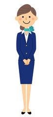 Fototapeta premium 制服の女性