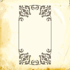 Vector baroque of vintage elements for design. 