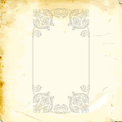 Vector baroque of vintage elements for design. 