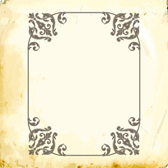 Vector baroque of vintage elements for design. 
