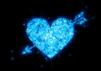 ハートに刺さった矢