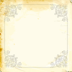 Vector baroque of vintage elements for design. 