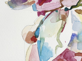 abstract watercolor hand painting background