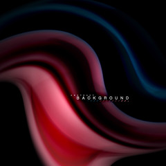 Fluid mixing colors vector wave abstract background design. Colorful mesh waves