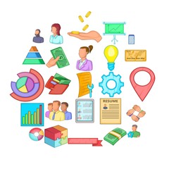 Fellowship icons set. Cartoon set of 25 fellowship vector icons for web isolated on white background