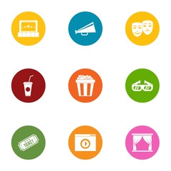 Receipt icons set. Flat set of 9 receipt vector icons for web isolated on white background