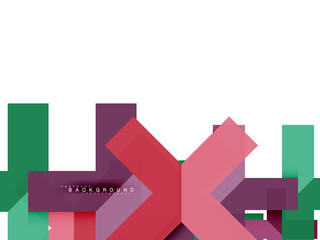Multicolored abstract geometric shapes, geometry background for web banner