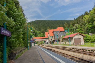 Oberhofer Bahnhof im Thüringer Wald